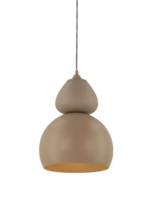 Lampa wisząca wewnętrzna TIGALI 1 beżowa - E27 20W LED 220-230V IP20