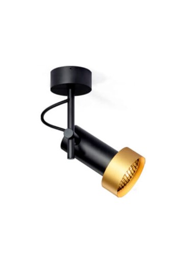 Lampa sufitowa wewnętrzna 2THIRTY-C1 czarno-złota - LED 10W 2700K 1000lm 40° 230V IP50 - Trizo21