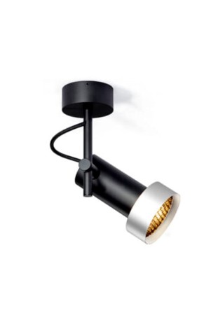 Lampa sufitowa wewnętrzna 2THIRTY-C1 czarno-aluminiowy - LED 10W 2700K 1000lm 12° 230V IP50 - Trizo21