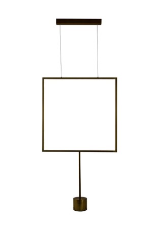 Lampa sufitowo-podłogowa z podsufitką SABA - LED 28W 3000K 2898lm 220-240V IP20 złota