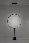 Lampa sufitowo-podłogowa z podsufitką SABA - LED 19W 3000K 2070lm 220-240V IP20 czarna
