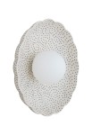 Kinkiet ceramiczny wewnętrzny BOLL opal mat-kremowy - G9 6W 230V IP44
