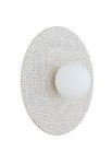 Kinkiet ceramiczny wewnętrzny BOLL opal mat-kremowy - G9 6W 230V IP44