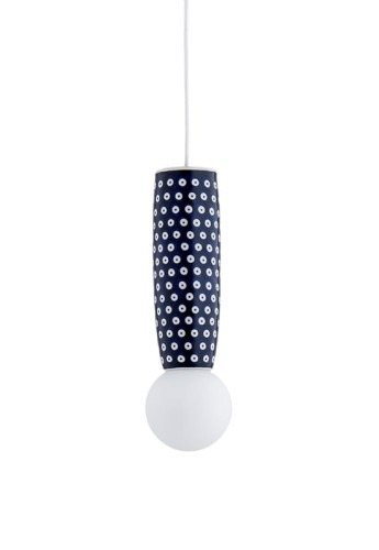 Lampa wisząca ceramiczna wewnętrzna BOLL opal mat-granat - G9 6W 230V IP44