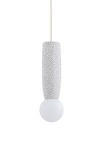 Lampa wisząca ceramiczna wewnętrzna BOLL opal mat-kremowy - G9 6W 230V IP44