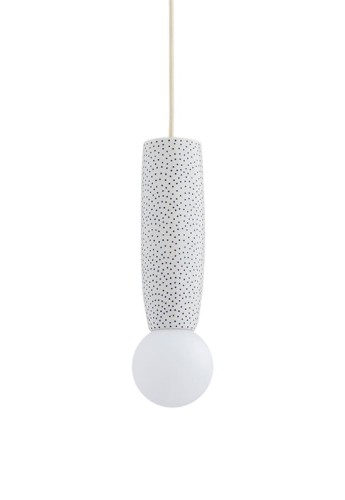 Lampa wisząca ceramiczna wewnętrzna BOLL opal mat-kremowy - G9 6W 230V IP44