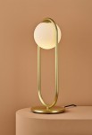 Lampa stołowa wewnętrzna C_BALL T mosiądz - LED 6W E14 DIM 230-240V IP20 - B.lux