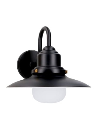 Lampa ścienna natynkowa AVENUE - E27 15W 100-240V IP44 czarna