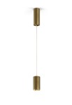 Oprawa oświetleniowa wisząca wewnętrzna 432 WAYS bronze - LED 6,7W 2700K 753lm 220-240V AC ON-OFF IP20 - PANZERI