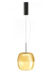 Lampa wisząca ADAMAS mat black-bronze glass - LED 11W 2700K 746lm 220-240V AC IP20 dimmable DALI-Push DIM 23cm - PANZERI