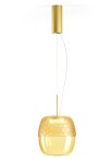 Lampa wisząca ADAMAS mat brass-bronze glass - LED 11W 2700K 746lm 220-240V AC IP20 dimmable DALI-Push DIM 23cm - PANZERI