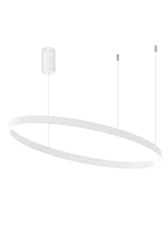 Lampa wisząca wewnętrzna CRISEIDE S1G OVAL biała - LED 100W 5300lm 3000K 220-240V AC 50/60Hz 360° IP20 - GEA LUCE
