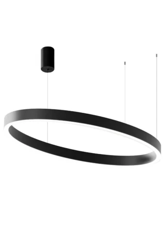 Lampa wisząca wewnętrzna CRISEIDE S1G OVAL czarna - LED 100W 5300lm 3000K 220-240V AC 50/60Hz 360° IP20 - GEA LUCE