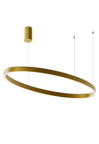 Lampa wisząca wewnętrzna CRISEIDE S1G OVAL złota - LED 100W 5300lm 3000K 220-240V AC 50/60Hz 360° IP20 - GEA LUCE