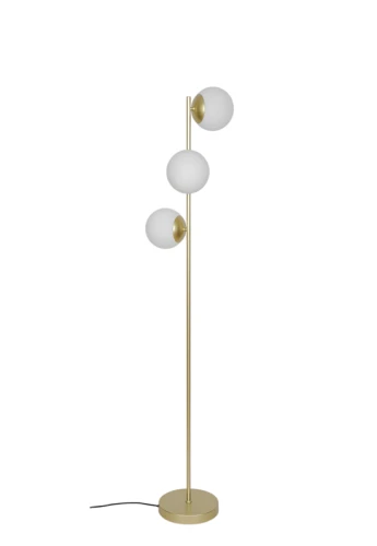 Lampa podłogowa LILLY opal-mosiądz - 10W E14 220-240V IP20