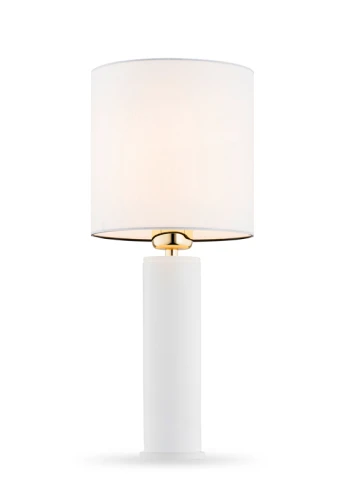 Lampa stołowa wewnętrzna ALMADA biała - E27 15W 230V IP20