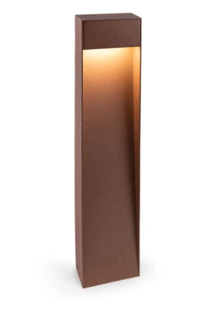 Słupek oświetleniowy STOCKHOLM 600 corten - LED SMD 9W 4CCT SWITCH 2200-2700-3000-4000K 580-630-670-710lm 220-240V IP65 45°- HOFF LIGHT