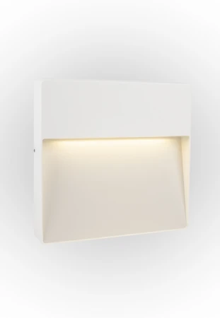 Lampa natynkowa ścienna ATHENS 9 SQUARE biały - LED SMD 9W 3000K 740lm 100-240V IP54 40°- HOFF LIGHT