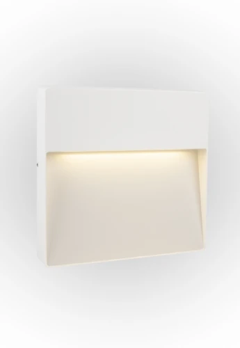 Lampa natynkowa ścienna ATHENS 9 SQUARE biały - LED SMD 9W 3000K 740lm 100-240V IP54 40°- HOFF LIGHT