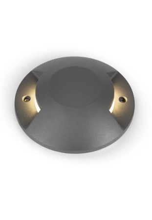 Oprawa oświetleniowa gruntowa zewnętrzna DUBLIN 2 SIDE antracyt - LED COB 2x6W 3000K 140lm 100-240V IP67 2x36°- HOFF LIGHT