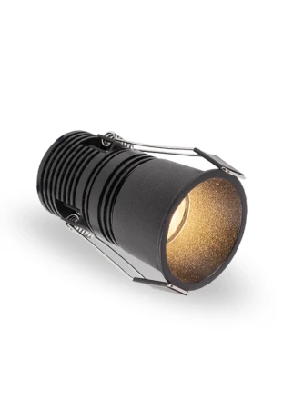 Oprawa oświetleniowa sufitowa wpuszczana GRAZ MINI czarna - LED COB 7W 3000K 450lm 350mA IP65 24° - HOFF LIGHT