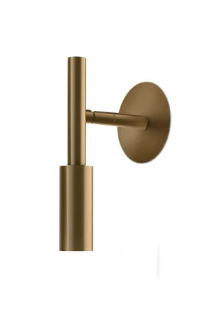 Oprawa naścienna kinkiet TUBINO bronze - LED 6,5W 2700K 339lm 220-240V AC ON-OFF IP20 - PANZERI