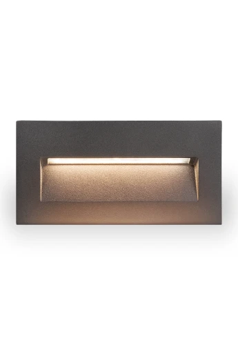 Lampa natynkowa ścienna BERGEN 4 CCT SWITCH antracyt - LED SMD 5W 2200-2700-3200-4000K 345-370-390-420lm 220-240V IP65 60°- HOFF LIGHT