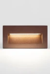 Lampa natynkowa ścienna BERGEN 4 CCT SWITCH corten - LED SMD 5W 2200-2700-3200-4000K 345-370-390-420lm 220-240V IP65 60°- HOFF LIGHT