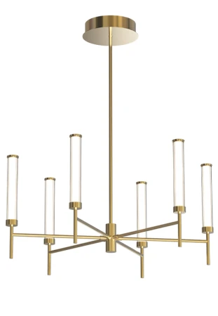 Lampa wisząca wewnętrzna 25449 szczotkowane złoto - LED 46W 3000K 4070lm 220-240V IP20 Triac 