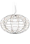 Lampa wisząca CHLORIS niklowany-biały - LED 74W 2700K 3050lm110-240V IP20 DALI PUSH - NEMO