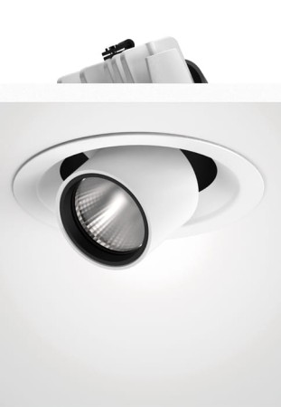 Wysuwany sufitowy wpuszczany projektor LED CCTEVO EXTRACTABLE 125 white - FL, 2700K, CRI90, 12W, IP20 - TARGETTI