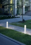 Słupek oświetleniowy CYPRUS biały - LED SMD 12W 3000K 650lm 100-240V IP65 360°- HOFF LIGHT - aranżacja