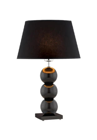 Lampa stołowa wewnętrzna FUDŻI czarny-czarny - E27 15W 230V IP20