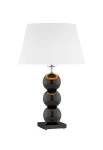 Lampa stołowa wewnętrzna FUDŻI biało-czarny - E27 15W 230V IP20