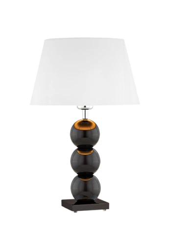 Lampa stołowa wewnętrzna FUDŻI biało-czarny - E27 15W 230V IP20