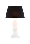 Lampa stołowa wewnętrzna FUDŻI czarno-biała - E27 15W 230V IP20