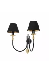 Lampa ścienna ROMA WALL 2 BLACK - 2xE14 LED 2x10W 230V 50 Hz IP20