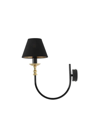 Lampa ścienna ROMA WALL BLACK - E14 LED 10W 230V 50 Hz IP20