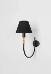 Lampa ścienna ROMA WALL BLACK - E14 LED 10W 230V 50 Hz IP20