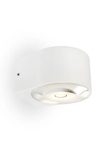Lampa ścienna zewnętrzna SCOTLAND biała - LED COB 6W 3000K 320lm 100-240V IP65 100°- HOFF LIGHT