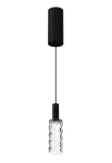Lampa wisząca wewnętrzna SCENT PIXEL mat black-transparent glass - LED 4W 3000K 181lm 220-240V AC ON-OFF IP20 - PANZERI