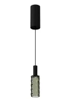 Lampa wisząca wewnętrzna SCENT PIXEL mat black-smoke grey glass - LED 4W 3000K 181lm 220-240V AC ON-OFF IP20 - PANZERI
