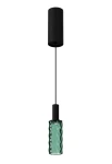 Lampa wisząca wewnętrzna SCENT PIXEL mat black-forest green glass - LED 4W 3000K 181lm 220-240V AC ON-OFF IP20 - PANZERI