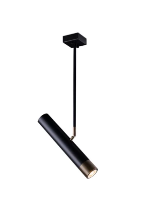 Reflektor sufitowy wewnętrzny EIDO R czarny - 1xGU10 max 10W LED 220-230V IP20