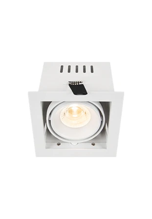 Oprawa oświetleniowa sufitowa wpuszczana COLOMBIA 10 biała - LED COB 10W 2700-3000-4000K 670-685-800lm 250mA IP20 36° - HOFF LIGHT 