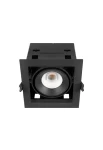 Oprawa oświetleniowa sufitowa wpuszczana COLOMBIA 10 czarna - LED COB 10W 2700-3000-4000K 670-685-800lm 250mA IP20 36° - HOFF LIGHT