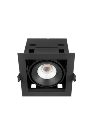 Oprawa oświetleniowa sufitowa wpuszczana COLOMBIA 10 czarna - LED COB 10W 2700-3000-4000K 670-685-800lm 250mA IP20 36° - HOFF LIGHT