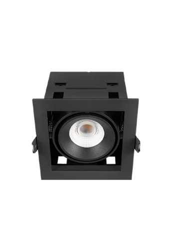 Oprawa oświetleniowa sufitowa wpuszczana COLOMBIA 10 czarna - LED COB 10W 2700-3000-4000K 670-685-800lm 250mA IP20 36° - HOFF LIGHT