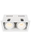 Oprawa oświetleniowa sufitowa wpuszczana COLOMBIA 20 biała - LED COB 2x10W 2700-3000-4000K 1340-1370-1600lm 450mA IP20 36° - HOFF LIGHT 