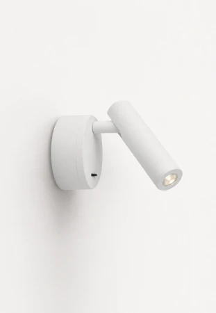 Lampa naścienna wewnętrzna ICELAND biała - LED COB 3W 3000K 160lm100-240V IP20 40° - HOFF LIGHT